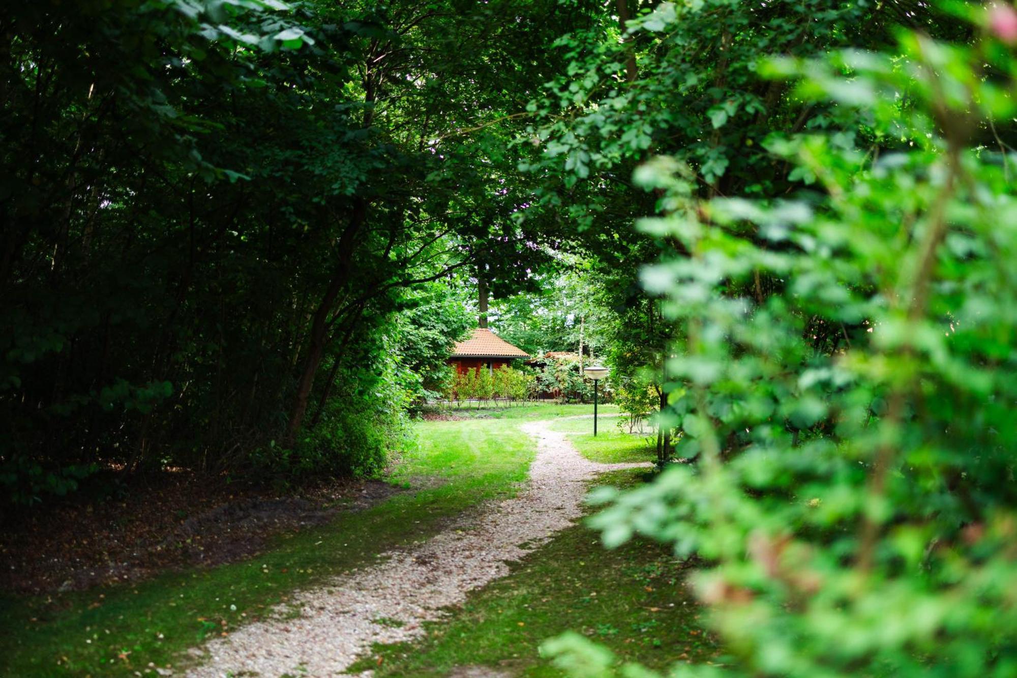 Sfeervolle Blokhut Met Fijne Buitenruimte @ Veluwe Epe Bagian luar foto